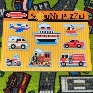 Melissa & Doug Sound Puzzle - Red, Blue, Yellow